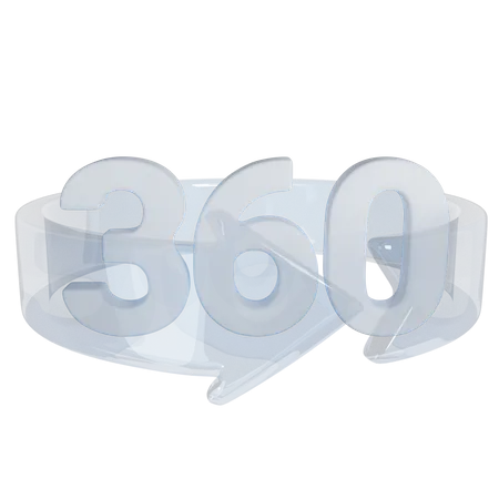 Realidad virtual de 360 grados  3D Icon