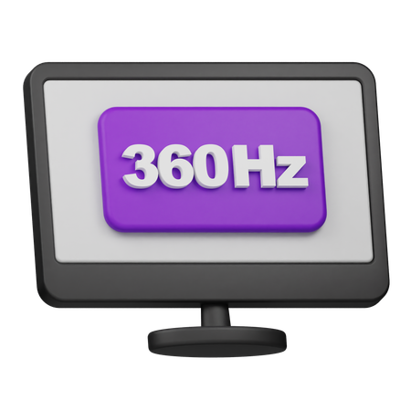 360 Hz Bildwiederholfrequenz  3D Icon