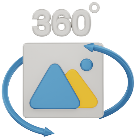 360 Image view  3D Icon