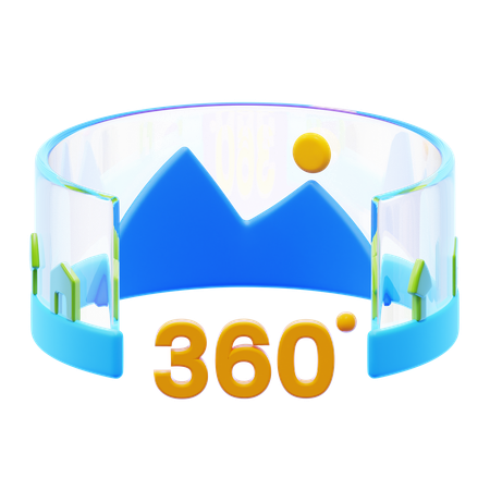 Imagem 360  3D Icon