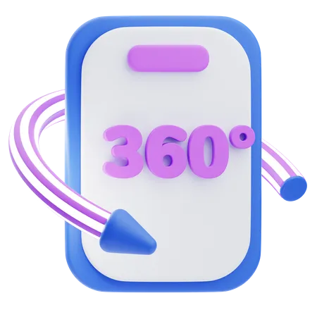 360 Mobile  3D Icon