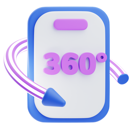 360 móvil  3D Icon