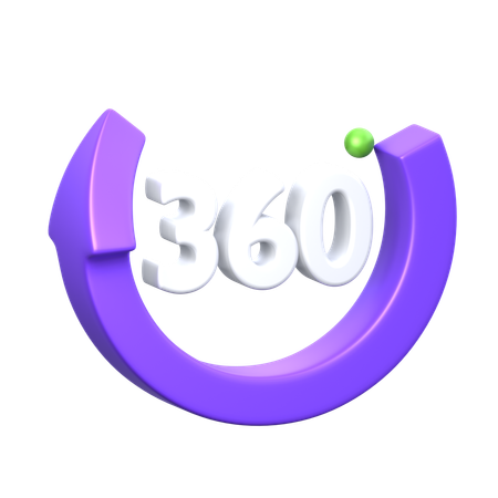 360 Rotate  3D Icon