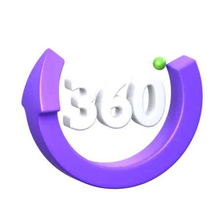 360 Rotate 3 D Icon 3D Icon