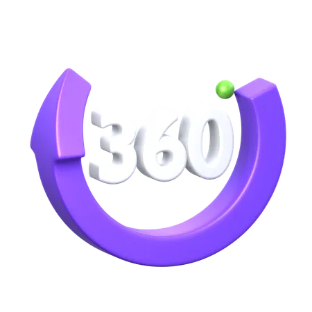 360 Rotate  3D Icon