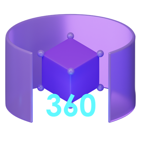 360 Rotation  3D Icon