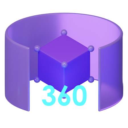 360 Rotation  3D Icon