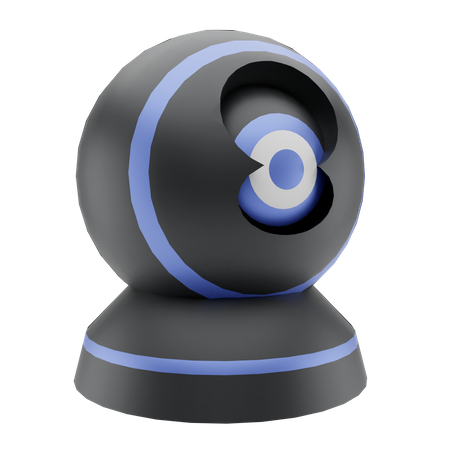 360 Security Camera  3D Illustration