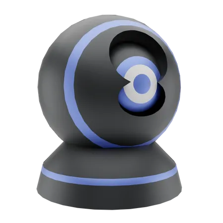 360 Security Camera  3D Illustration