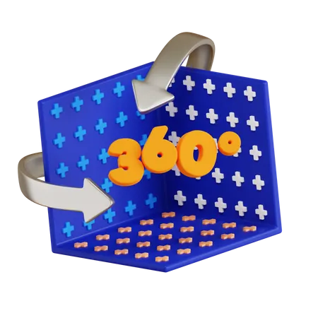 360 Space View  3D Icon