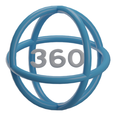 360 Video 3D Illustration