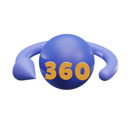 360 View  3D Icon