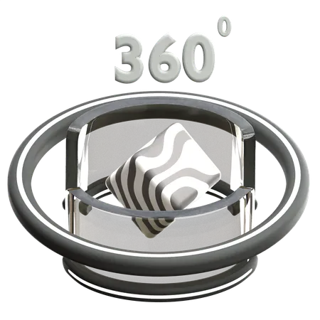 360 view  3D Icon