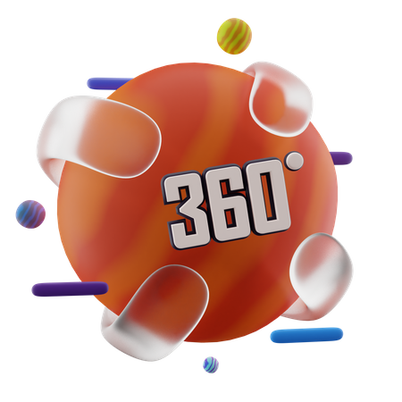 360 View  3D Icon