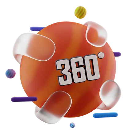 360 View  3D Icon