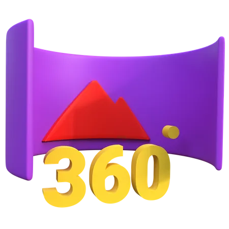 360 View  3D Icon