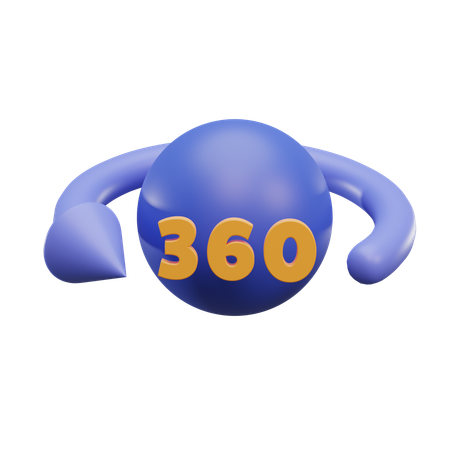 360 View  3D Icon