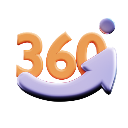 360 View  3D Icon