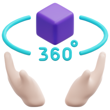 360 View  3D Icon