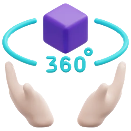 360 View  3D Icon