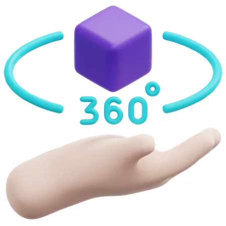 360 View  3D Icon