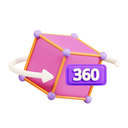 360 View  3D Icon