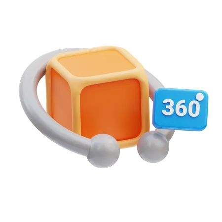 360 View  3D Icon