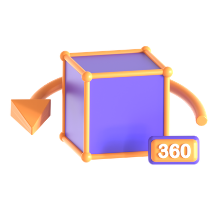 360 View  3D Icon