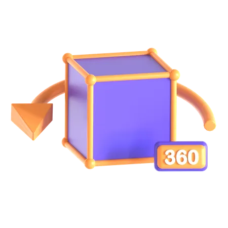 360 View  3D Icon