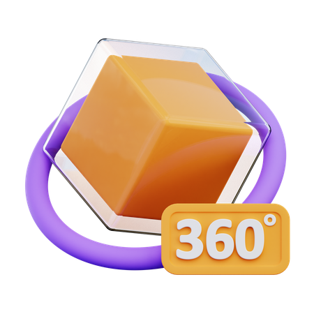 360 View  3D Icon