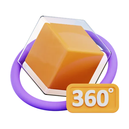 360 View  3D Icon