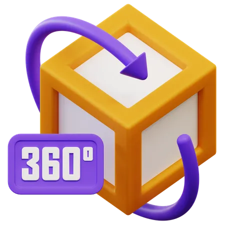 360 View  3D Icon