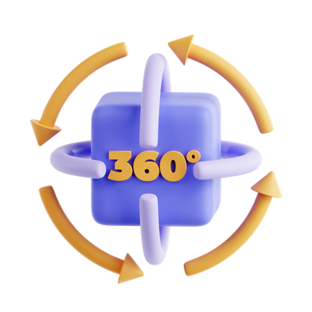 360 View  3D Icon
