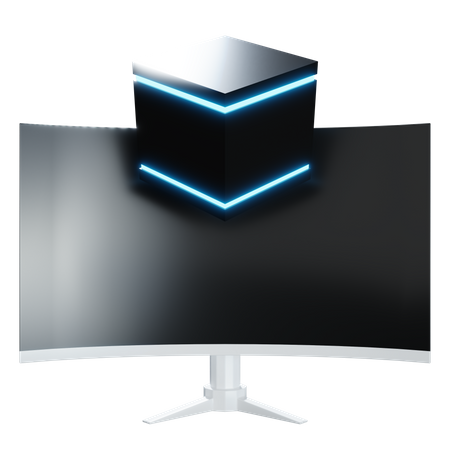 360 vision computer  3D Icon