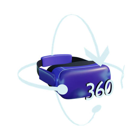 360 Vr  3D Illustration