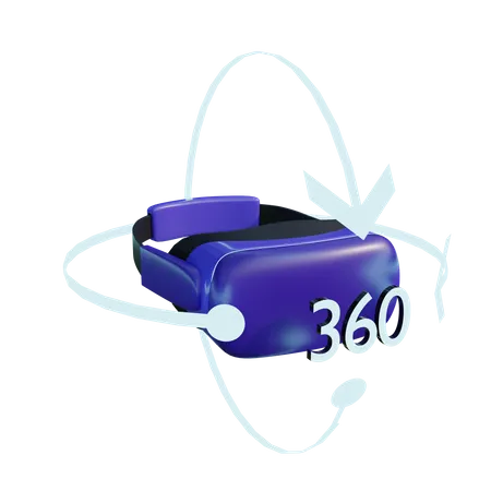 360 Vr  3D Illustration