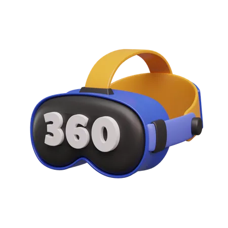 360 Vr Goggles  3D Icon