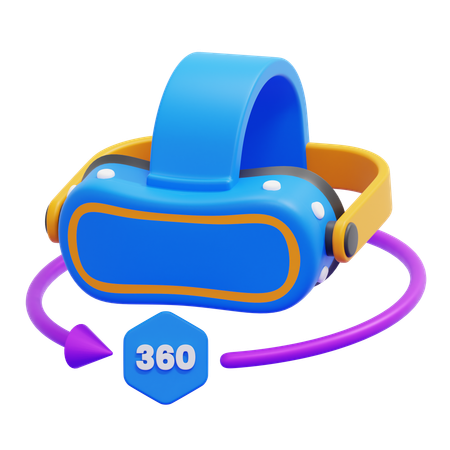 360 Vr Goggles  3D Icon