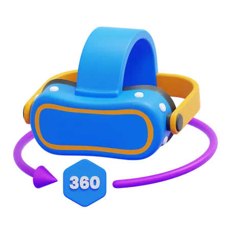 360 Vr Goggles  3D Icon