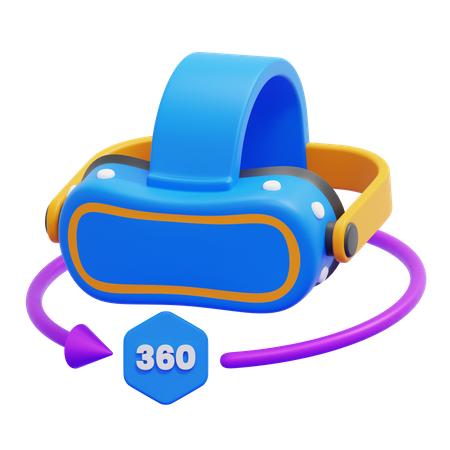 360 Vr Goggles  3D Icon