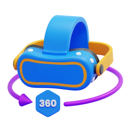 360 Vr Goggles  3D Icon