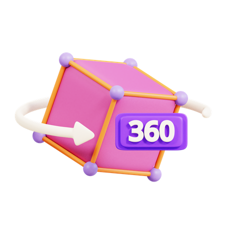 Vue 360  3D Icon