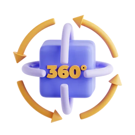 Vue 360  3D Icon