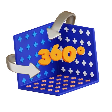 360-Grad-Weltraumansicht  3D Icon