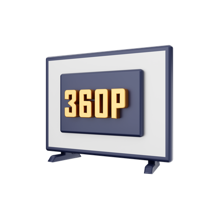 360P Resolution  3D Illustration