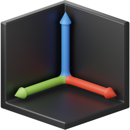 3D-Achse  3D Icon