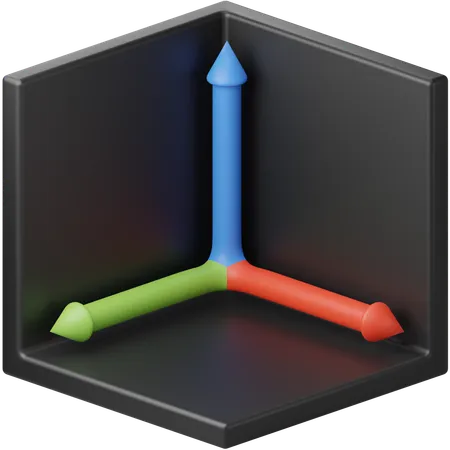 3D-Achse  3D Icon