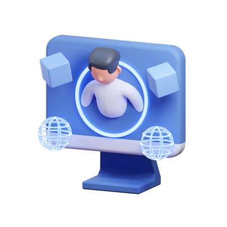 3D computer  3D Icon