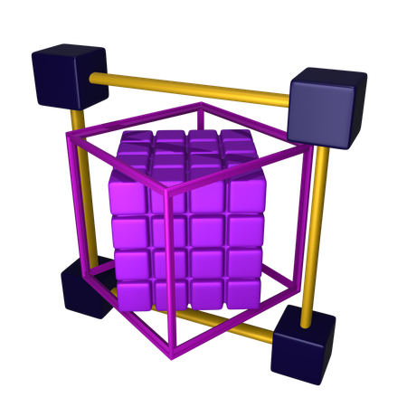 Cube 3D  3D Icon