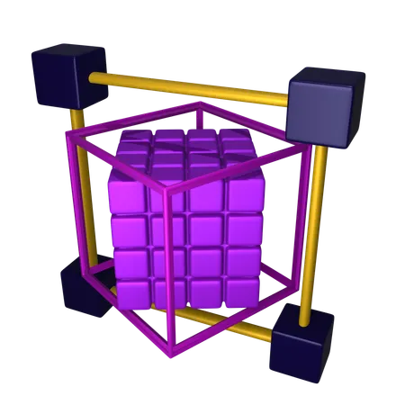 Cube 3D  3D Icon